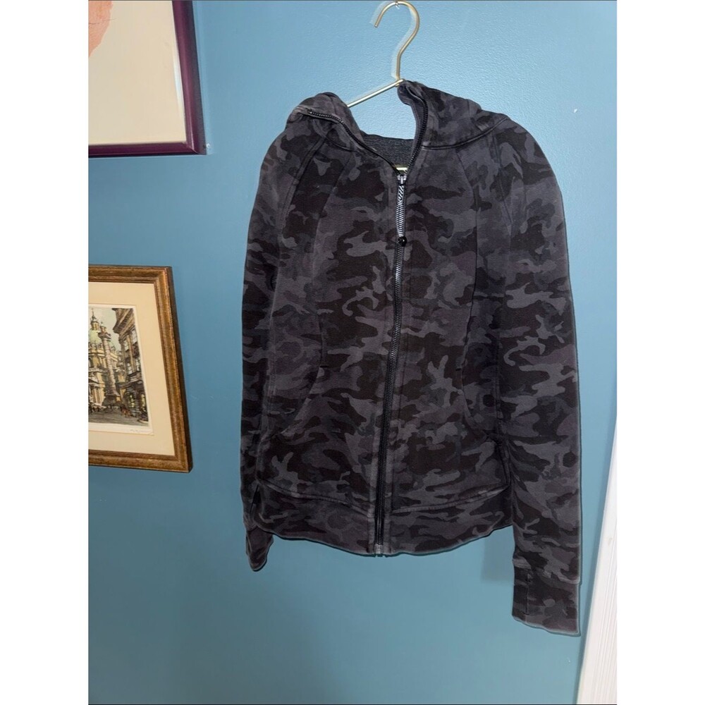 lululemon athletica Black Camouflage Zip Hoodie